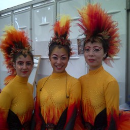 Chelsea Ballet Dancers getting ready for the Olympic Closing Cerempny 